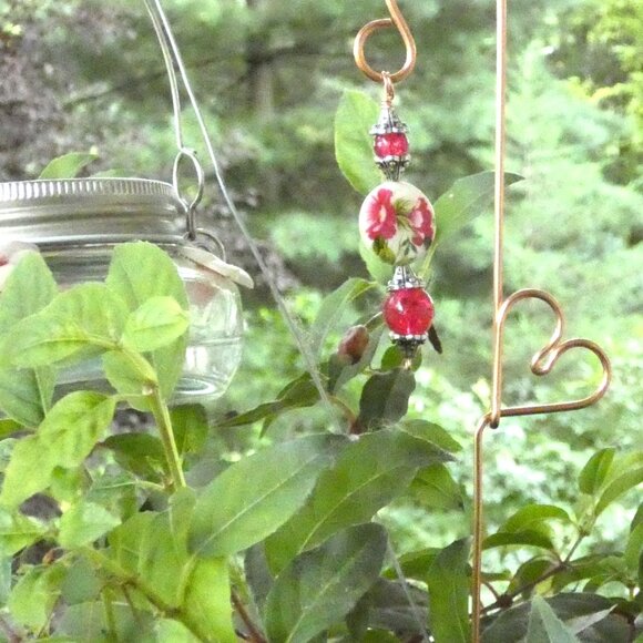 Copper Heart Plant Stake for Indoor or Outdoor Plant Decoration, Yard Art, - Picture 7 of 12